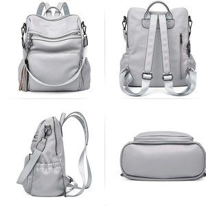 Gray Convertible Backpack – Like New